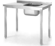 Vieno dubenio dešinioji baseino kriauklė Budget Line STEEL 1000 x 600 x 850 cm – Hendi 816783