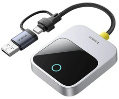 Baseus Belaidis adapteris, skirtas „Apple CarPlay Bluetooth“ – pilkas