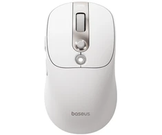 Baseus Bevielė pelė su akumulatorem wskaźnikiem baterii 4000DPI 800mAh 2.4GHz BT - balta