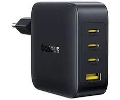 Baseus Sieninis įkroviklis EnerFill FH11 140W USB-A + 3xUSB-C QC PD3.1, juodas