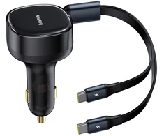Baseus Enjoyment 33W 2w1 2x USB-C - juoda