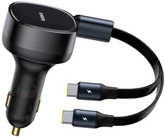 Baseus Enjoyment 33W 2w1 2x USB-C - juoda