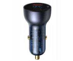 Baseus Particular 65W USB-A USB-C QC PPS su wyświelaczem cyfrowym - ciemnoszara
