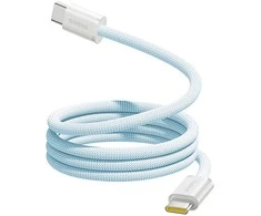 Baseus USB-C Dynamic 4 Pro 100W 1m kabelis su savaime susirenkančiu dangteliu – mėlynas
