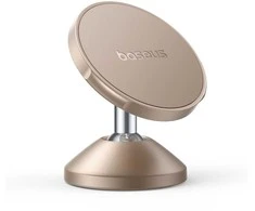 Baseus „GoTrip DC1 MagSafe“ magnetinis automobilinis laikiklis išmaniajam telefonui ant priekinio stiklo ir prietaisų skydelio – auksinis