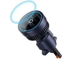 Automobilinis laikiklis su indukciniu įkrovikliu Baseus MagPro 15W Qi2.0 (juodas)