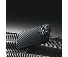 Magnetic Case Baseus Sintetinio pluošto serija, skirta iPhone 14 Pro (juodas)+ grūdintas stiklas + valymo rinkinys