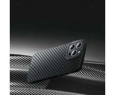 Magnetic Case Baseus Sintetinio pluošto serija, skirta iPhone 14 Pro (juodas)+ grūdintas stiklas + valymo rinkinys