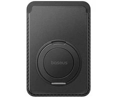 Baseus Portfel magnetyczny na karty su podstawką MagSafe - juoda