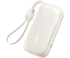 Baseus Powerbank 10000mAh 45W FC21 Qpow 3 Ultra su wyświetlaczem kablem USB-C iPhone Lightning - titano