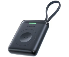 Baseus Powerbank 1640 mAh 5W EnerFill FW11 do Apple Watch su wbudowanym kablem - juoda
