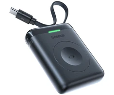 Baseus Powerbank 1640 mAh 5W EnerFill FW11 do Apple Watch su wbudowanym kablem - juoda