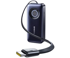 LiPo išorinis akumuliatorius (PowerBank) 20000mAh 67W su sutraukiamu kabeliu EnerCore CR11 BASEUS