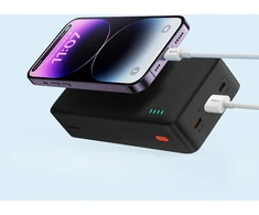 Baseus Airpow Fast Charge 20W 30000 mAh juoda