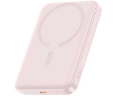 Baseus Powerbank indukcyjny 10000mAh 22.5W MagSafe su kablem USB-C 20V/3A 0.3m - rožinė