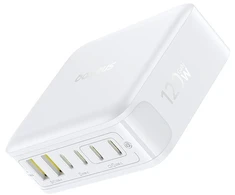 „Baseus“ įkroviklis „Baseus EnerFill FH21“ įkrovimo stotelė 120 W, 4xUSB-C + 2xUSB-A, balta