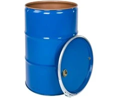 Beczkopol ISO OH metalo plieno statinė, nuimamas dangtis, 2 skylės 2'' ir 3/4'', lakuotas, 210L