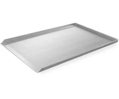 Perforuota konditerinė kepimo skarda 60x40cm 3 kraštai - Hendi 808214