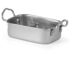 Mažas nerūdijančio plieno užkandžių keptuvė 185x95x45mm - Hendi 426487