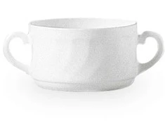 Buljono buteliukas iš patvaraus opalo baltumo Arcoroc TRIANON 300ml rinkinys 6 vnt. - Hendi D6879