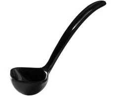 Melamino padažo kaušelio talpa 0,4L ilgis 170mm juoda - Hendi 563649