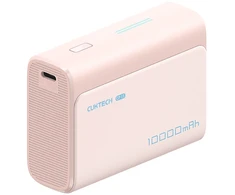 Nešiojamoji baterija Cuktech CP13 30W 10000mAh USB-C + USB-A - rožinė