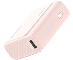 Nešiojamoji baterija Cuktech CP13 30W 10000mAh USB-C + USB-A - rožinė
