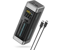 Powerbank Cuktech CUK00P23GLBK 210W 25000mAh Power Bank 2 x USB-C 1 x USB-A – juodos spalvos