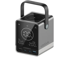 Cuktech Powerbank su ładowaniem bezprzewodowym 40000mAh USB-C USB-A 300W - juoda