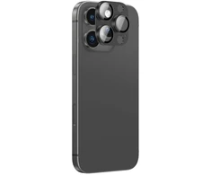 AmazingThing Aviation-Grade Alloy Apsauginis stiklas Lens skirtas Apple iPhone 16 Pro / 16 Pro Max Camera Lens – Juodas