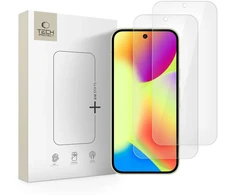 „Tech-Protect Glass Fit+“ 2 grūdinto stiklo pakuotė, skirta „Google Pixel 9 / 9 Pro / 10 / 10 Pro“ – skaidri