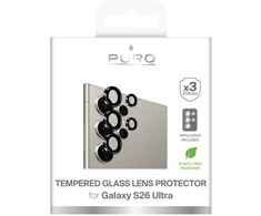 Puro Individual apsauginis stiklas skirtas the rear camera skirtas Samsung Galaxy S26 Ultra – with juodas frames