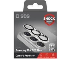 SBS rear camera protective glass skirtas Samsung Galaxy S26 – with juodas frame