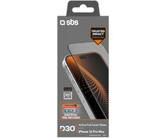 SBS apsauginis stiklas with D3O technology with applicator skirtas iPhone 16 Pro Max
