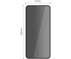 „Tech-Protect Glass Spy+“ dviejų apsauginių stiklų pakuotė „Samsung Galaxy S25 FE“