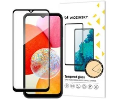 Dėklas Wozinsky Grūdintas stiklas 9H Full Glue su czarną ramką do Samsung A15 / A15 5G