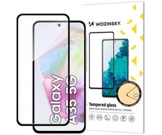 Wozinsky Full Glue Apsauginis stiklas Samsung Galaxy A35 su juodu rėmeliu
