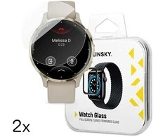 Wozinsky Full Glue Apsauginis stiklas Garmin Venu 3S 41mm (2 vnt.)
