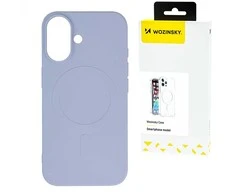 Wozinsky Silicone Magsafe Magnetic Samsung Galaxy S25 Plus – dėklas telefonui violetinės spalvos