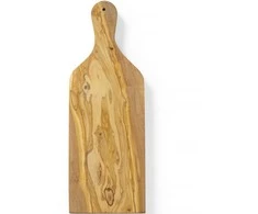 Alyvuogių medžio serviravimo lenta su rankena 400 x 140 x 18 mm - Hendi 505250