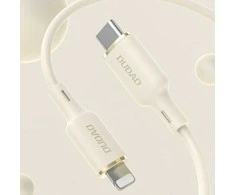 Dudao L7SE 3in1 USB-A – 2x USB-C / Lightning 66W kabelis 1.2m – beige