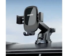 Dudao F5N+ gravitacinis automobilio laikiklis su siurbtuku, skirtas priekiniam stiklui arba prietaisų skydeliui – juodas