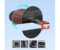 Dudao F2+ smartphone holder for the air vent with clamp - juodas