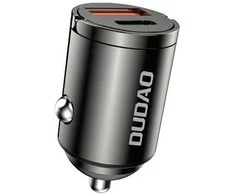 Įkroviklis automobilinis Dudao (R3MAX) (1xUSB-C;1xUSB 48W) juodas