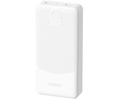 Powerbank Dudao K10 10000mAh 2.4A 2 x USB-A - baltos spalvos