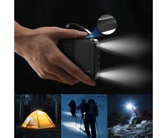 Dudao K11 10000mAh Powerbank su Built-in kabeliss – juodos spalvos