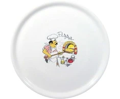 Duralex Tradicinė porcelianinė picos lėkštė, balta, skersmens. 31 cm - rinkinyje 6 vnt.