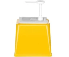 Garstyčių padažo dozatorius su pompa 2,5l geltonas - Hendi 203538