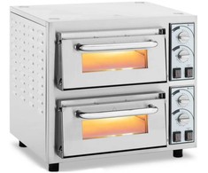 Elektrinė krosnelė Royal Catering Profesionali dviejų kamerų picos orkaitė 2 picoms. 35 cm 4400 W