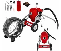 Elektrinė vamzdžių valymo mašina 1100W sk. 32mm MSW POWER DRAIN CLEAN 4.6E + priedai
